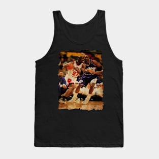 Michael Jordan vs Karl Malone Vintage Tank Top